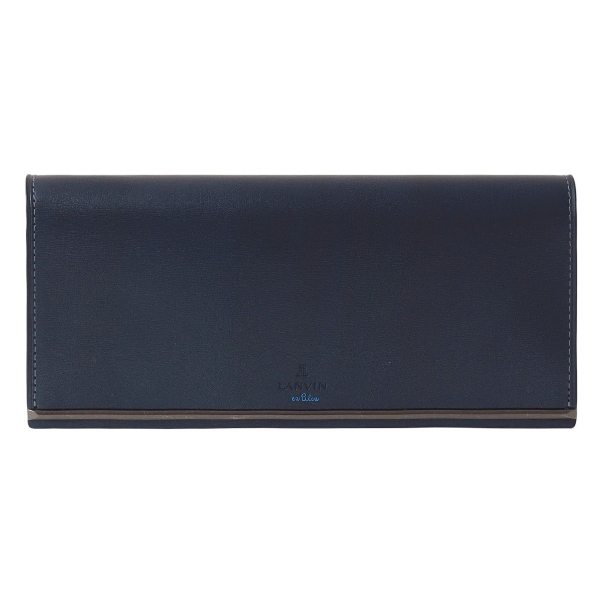 LANVIN en Bleu ランバンオンブルー 長財布 財布 小銭入れ付き 札入れ メンズ 518614 レノア カジュアル 牛革 本革 レザー ネイビー