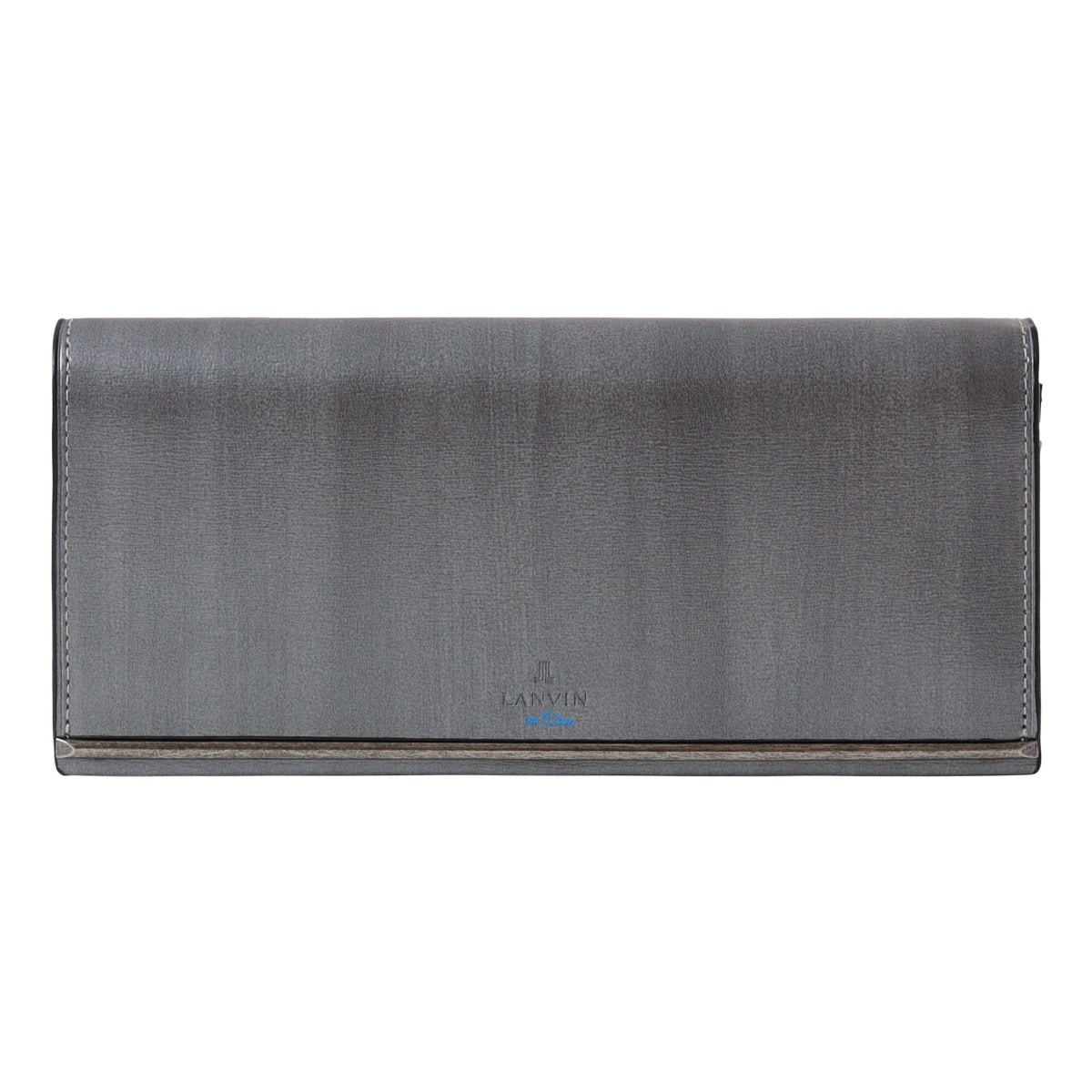 LANVIN en Bleu ランバンオンブルー 長財布 財布 小銭入れ付き 札入れ メンズ 518614 レノア カジュアル 牛革 本革 レザー グレー