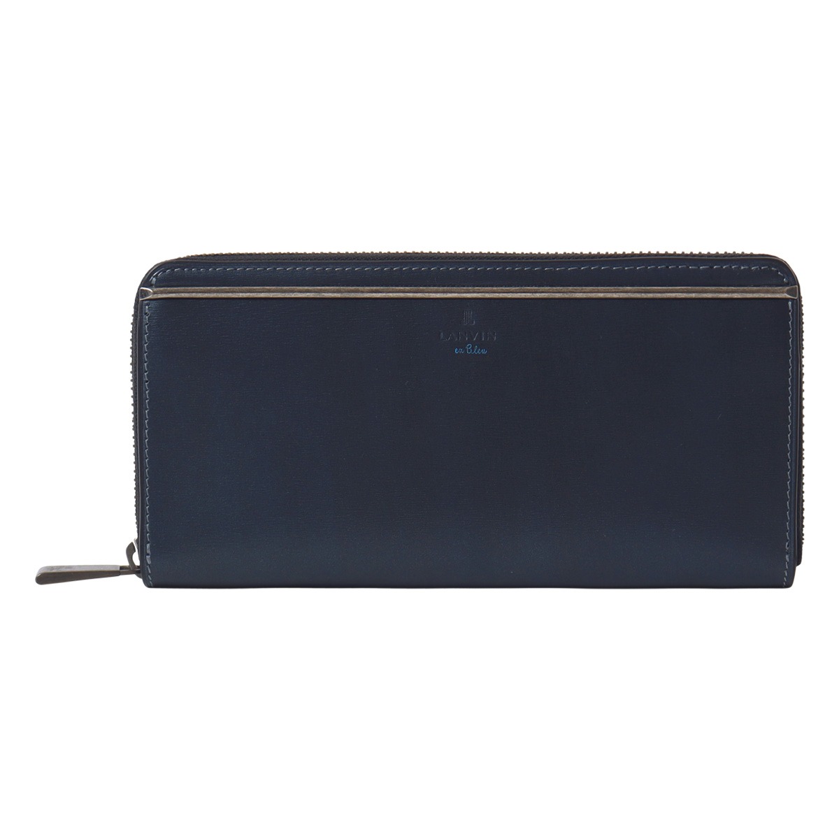 LANVIN en Bleu ランバンオンブルー ラウンドファスナー長財布 財布 長財布 ラウンドファスナー 小銭入れ付き 札入れ メンズ 518615 レノア カジュアル 牛革 本革 レザー ネイビー