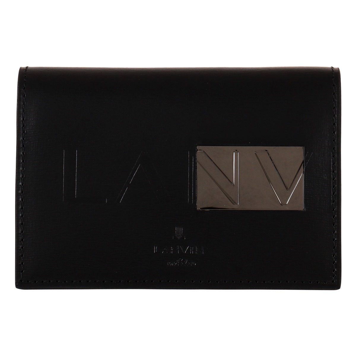 LANVIN en Bleu ランバンオンブルー 名刺入れ カードケース カード入れ ささマチ メンズ 519601 ディアブロ 牛革 本革 レザー ブラック