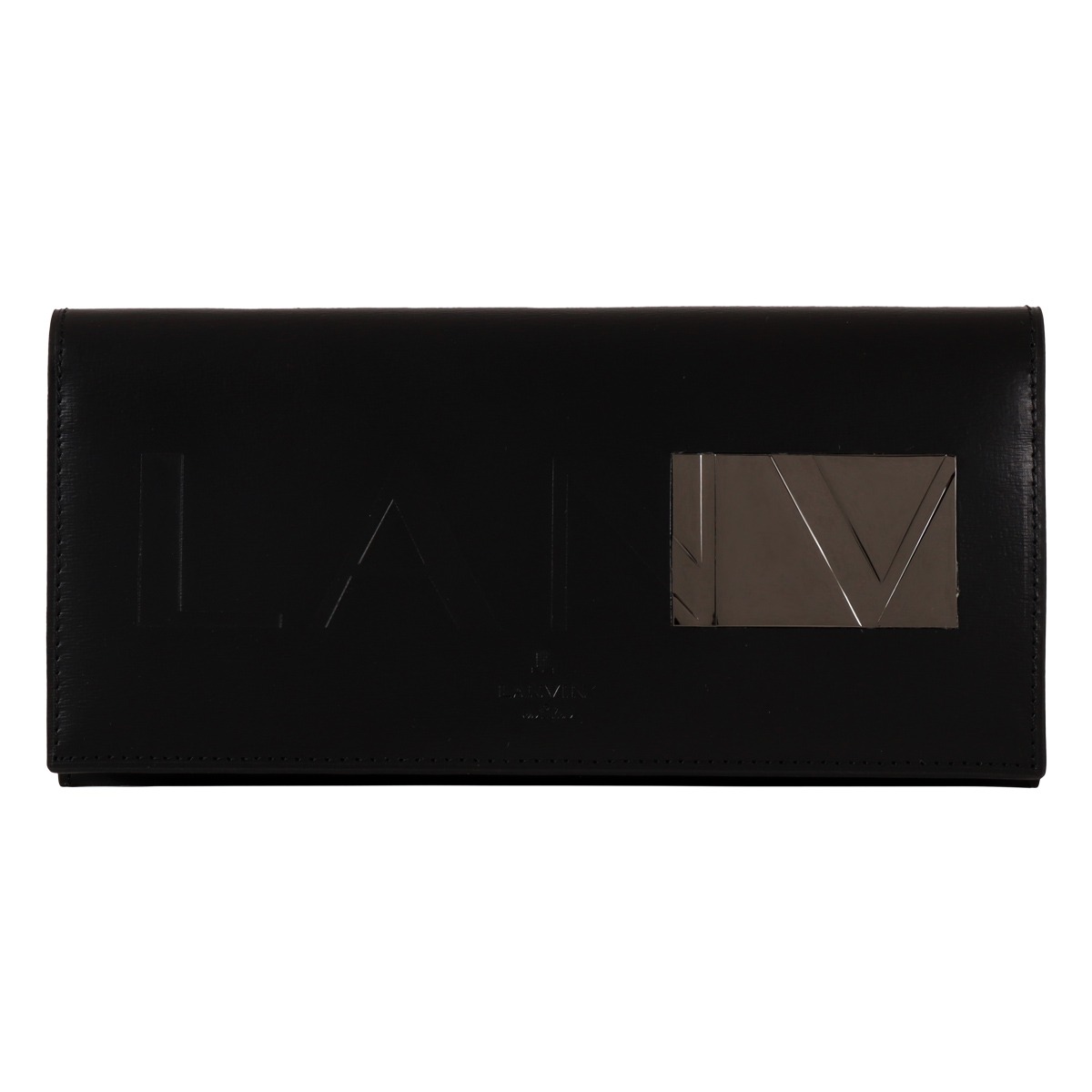 LANVIN en Bleu ランバンオンブルー 長財布 財布 フラップ カード収納 メンズ 519605 ディアブロ 牛革 本革 レザー ブラック