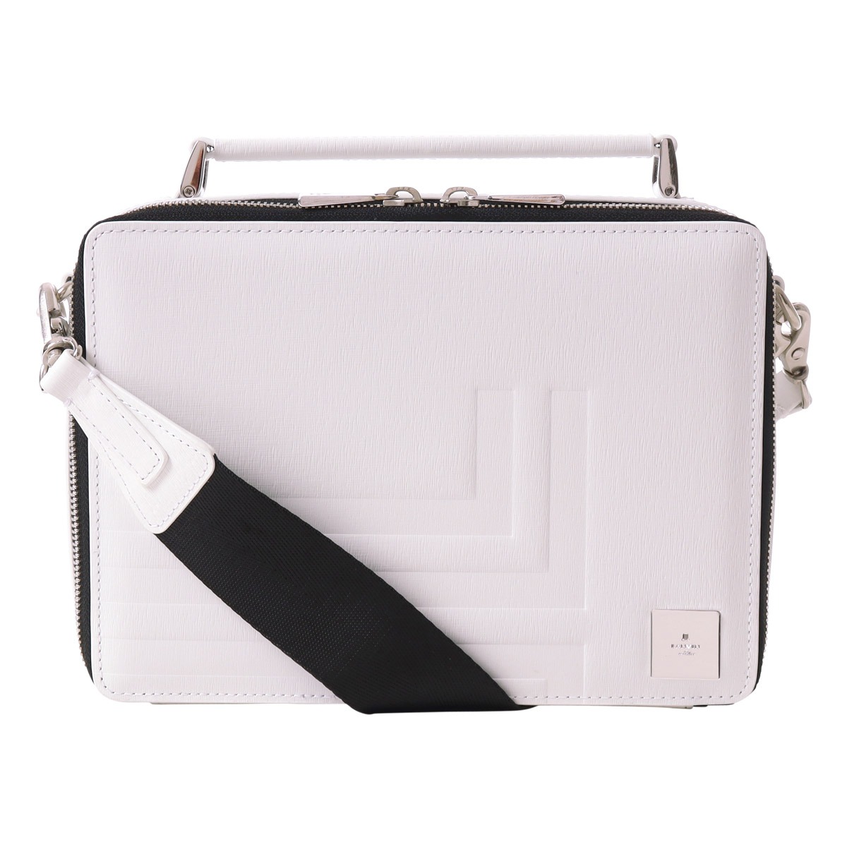 LANVIN en Bleu ランバンオンブルー ショルダーバッグ A5 本革 メンズ フィズ 521222 ホワイト