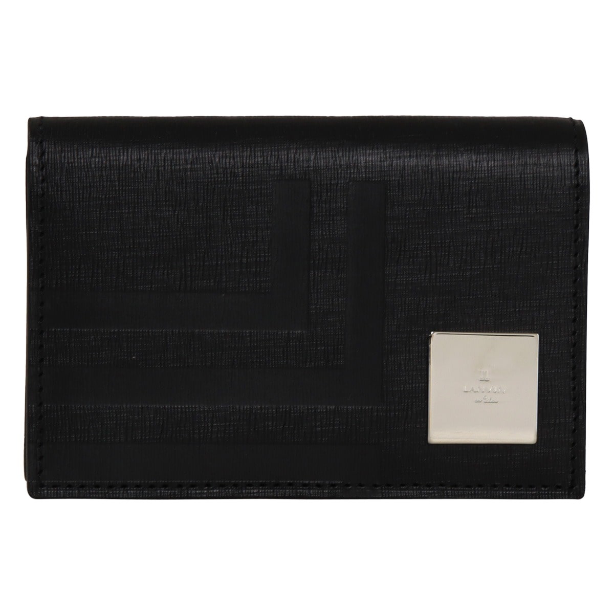 LANVIN en Bleu ランバンオンブルー 名刺入れ 本革 メンズ 521621 フィズ カードケース 名刺ケース レザー 牛革 ブラック