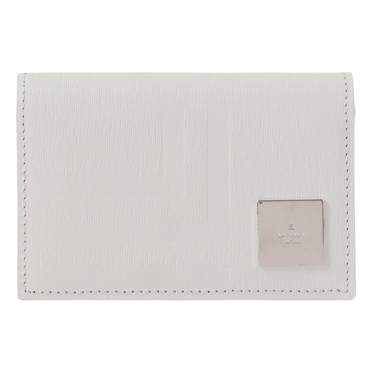 LANVIN en Bleu ランバンオンブルー 名刺入れ 本革 メンズ 521621 フィズ カードケース 名刺ケース レザー 牛革 ホワイト