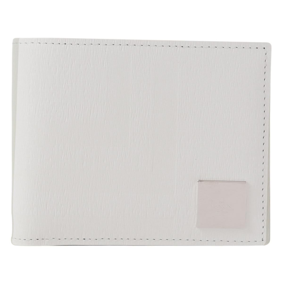 LANVIN en Bleu ランバンオンブルー 二つ折り財布 本革 メンズ 521624 フィズ レザー 牛革 ホワイト