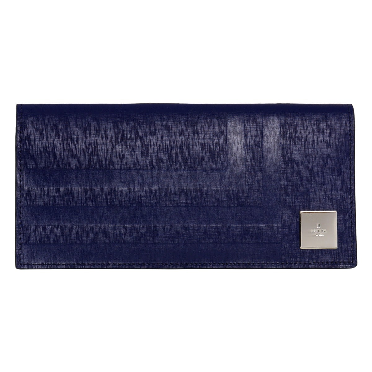 LANVIN en Bleu ランバンオンブルー 長財布 本革 かぶせ メンズ 521625 フィズ カード収納 レザー 牛革 ネイビー