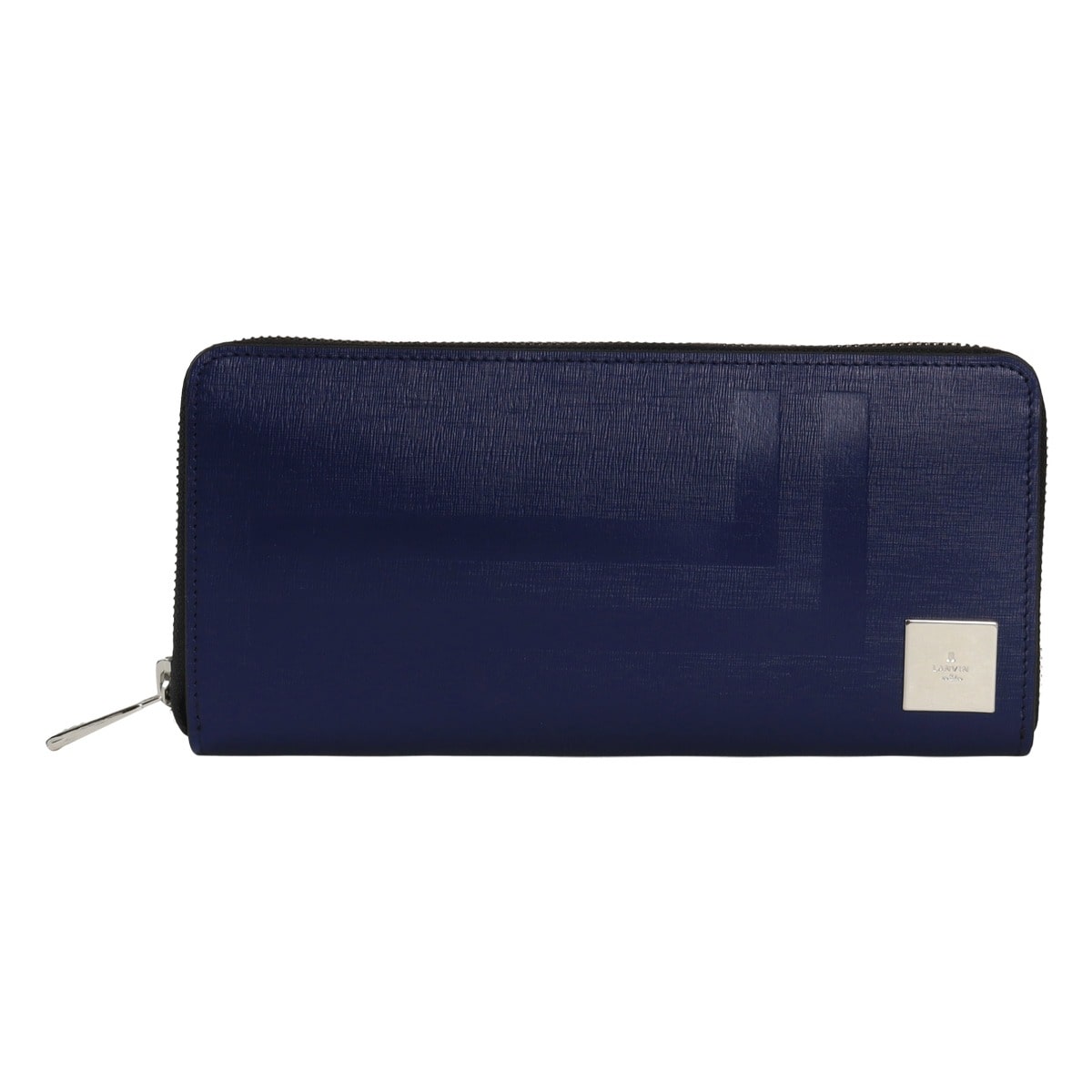 LANVIN en Bleu ランバンオンブルー 長財布 本革 ラウンドファスナー メンズ 521626 フィズ レザー 牛革 ネイビー