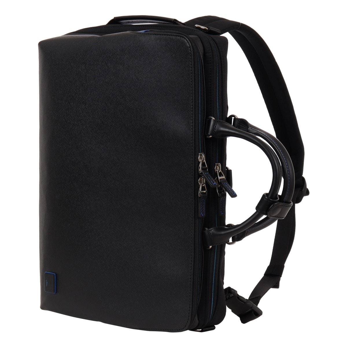 LANVIN en Bleu ランバンオンブルー ブリーフケース ビジネスバッグ A4 3WAY メンズ ホームズ 523511 リュックサック バックパック ビジネスリュック ショルダーバッグ 13インチ対応 ネイビー 【07】ネイビー -