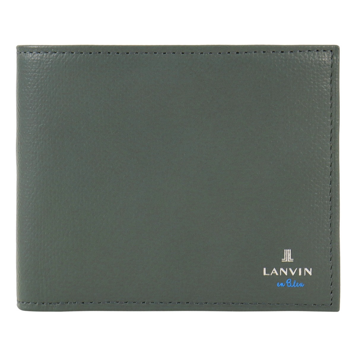 LANVIN en Bleu ランバンオンブルー 二つ折り財布 財布 二つ折り ミニ財布 コンパクト 小銭入れ付き カジュアル くすみカラー 524605 デクスター 牛革 本革 レザー グリーン