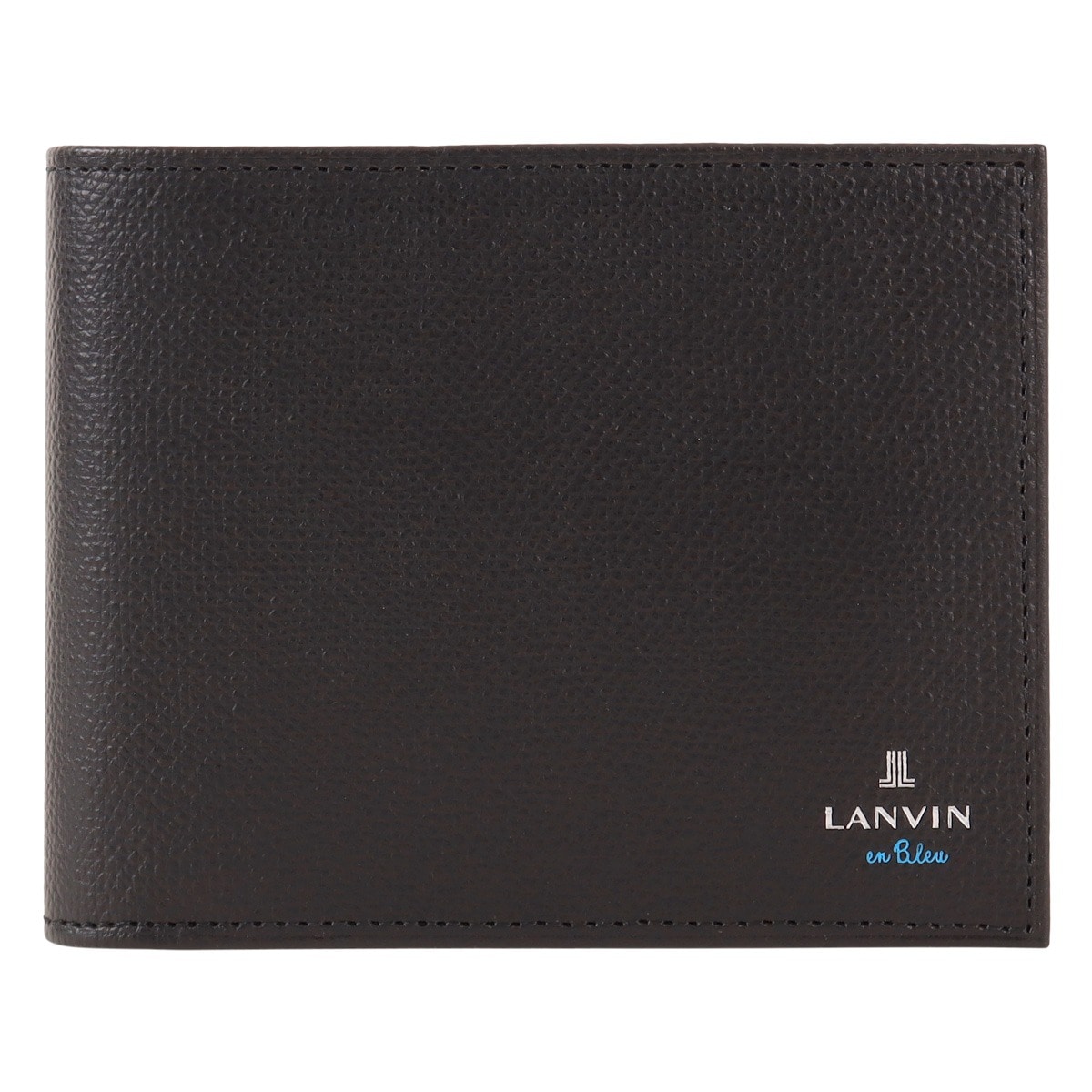 LANVIN en Bleu ランバンオンブルー 二つ折り財布 財布 二つ折り 小銭入れ付き ベラ付き カード収納 カジュアル くすみカラー 524606 デクスター 牛革 本革 レザー ブラック