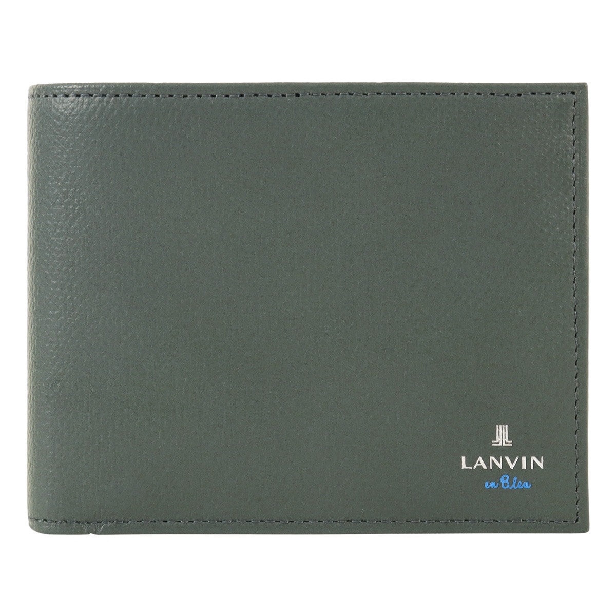 LANVIN en Bleu ランバンオンブルー 二つ折り財布 財布 二つ折り 小銭入れ付き ベラ付き カード収納 カジュアル くすみカラー 524606 デクスター 牛革 本革 レザー グリーン