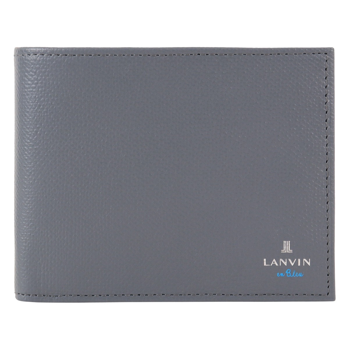 LANVIN en Bleu ランバンオンブルー 二つ折り財布 財布 二つ折り 小銭入れ付き ベラ付き カード収納 カジュアル くすみカラー 524606 デクスター 牛革 本革 レザー ブルー