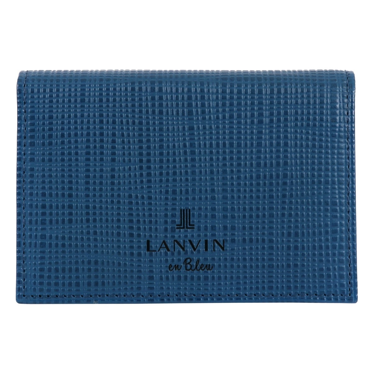 LANVIN en Bleu ランバンオンブルー 名刺入れ 本革 ゼブダ 529613 メンズ カードケース 名刺ケース パスケース レザー 牛革 ブルー