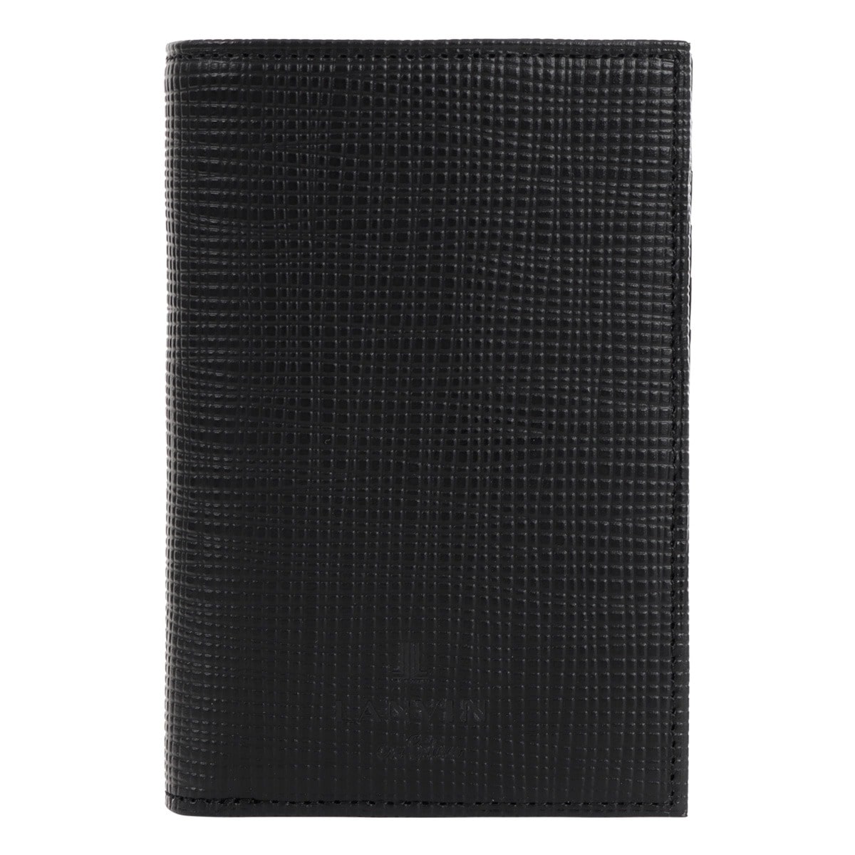 LANVIN en Bleu ランバンオンブルー 財布 二つ折り ミドルウォレット 二つ折り財布 本革 ゼブダ 529615 メンズ レザー 牛革 ブラック