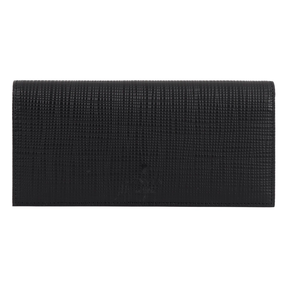 LANVIN en Bleu ランバンオンブルー 長財布 かぶせ 本革 ゼブダ 529616 メンズ サイフ 札入れ レザー 牛革 ブラック