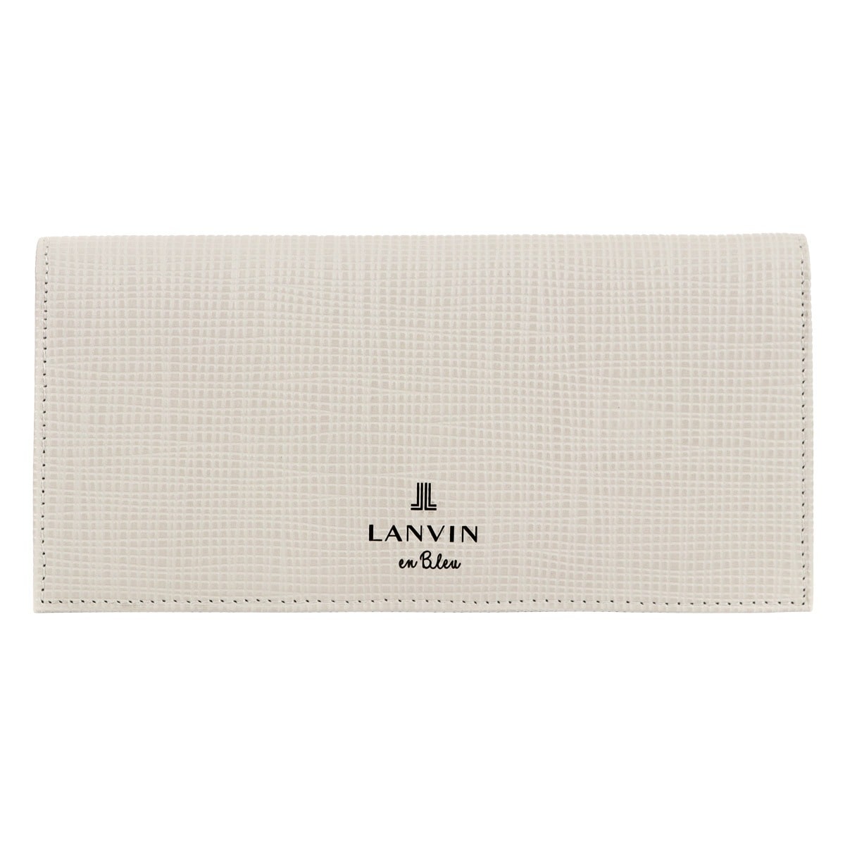 LANVIN en Bleu ランバンオンブルー 長財布 かぶせ 本革 ゼブダ 529616 メンズ サイフ 札入れ レザー 牛革 ホワイト