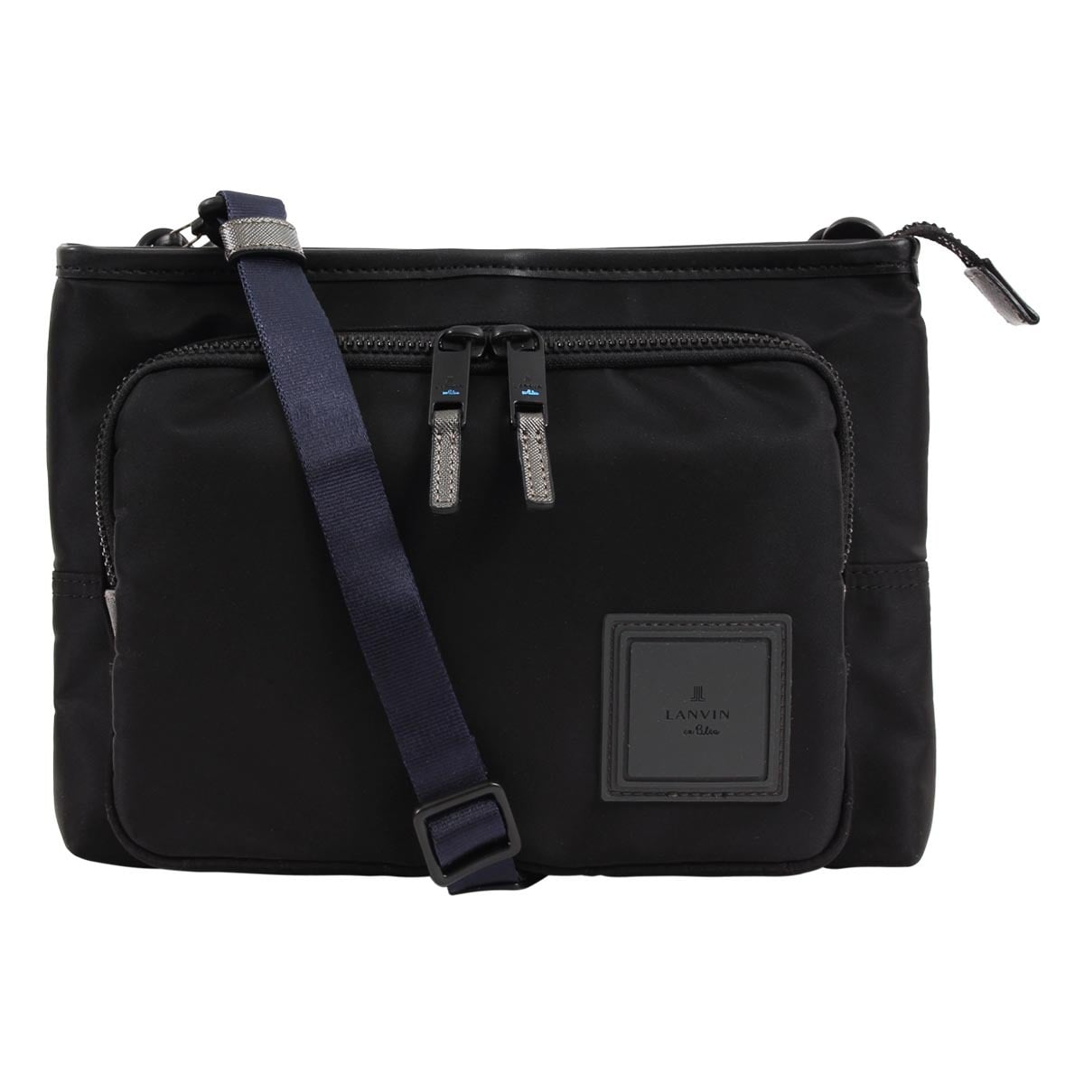 LANVIN en Bleu ランバンオンブルー サコッシュ ショルダーバッグ 撥水 ショート メンズ 541101 ミニショルダー ワンマイル 横型 斜め掛け 肩掛け 旅行 ブラック