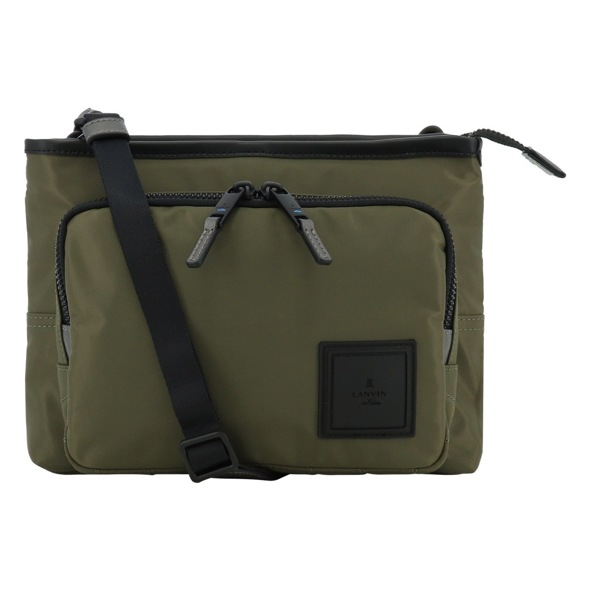 LANVIN en Bleu ランバンオンブルー サコッシュ ショルダーバッグ 撥水 ショート メンズ 541101 ミニショルダー ワンマイル 横型 斜め掛け 肩掛け 旅行 カーキ