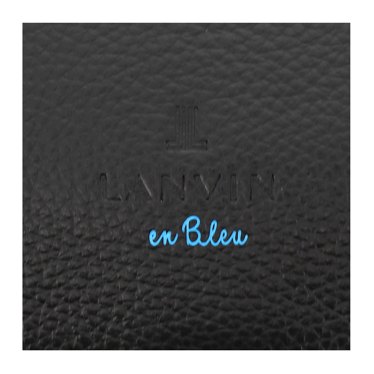 LANVIN en Blue  バイカラー リュック A4収納 ナイロン×レザー