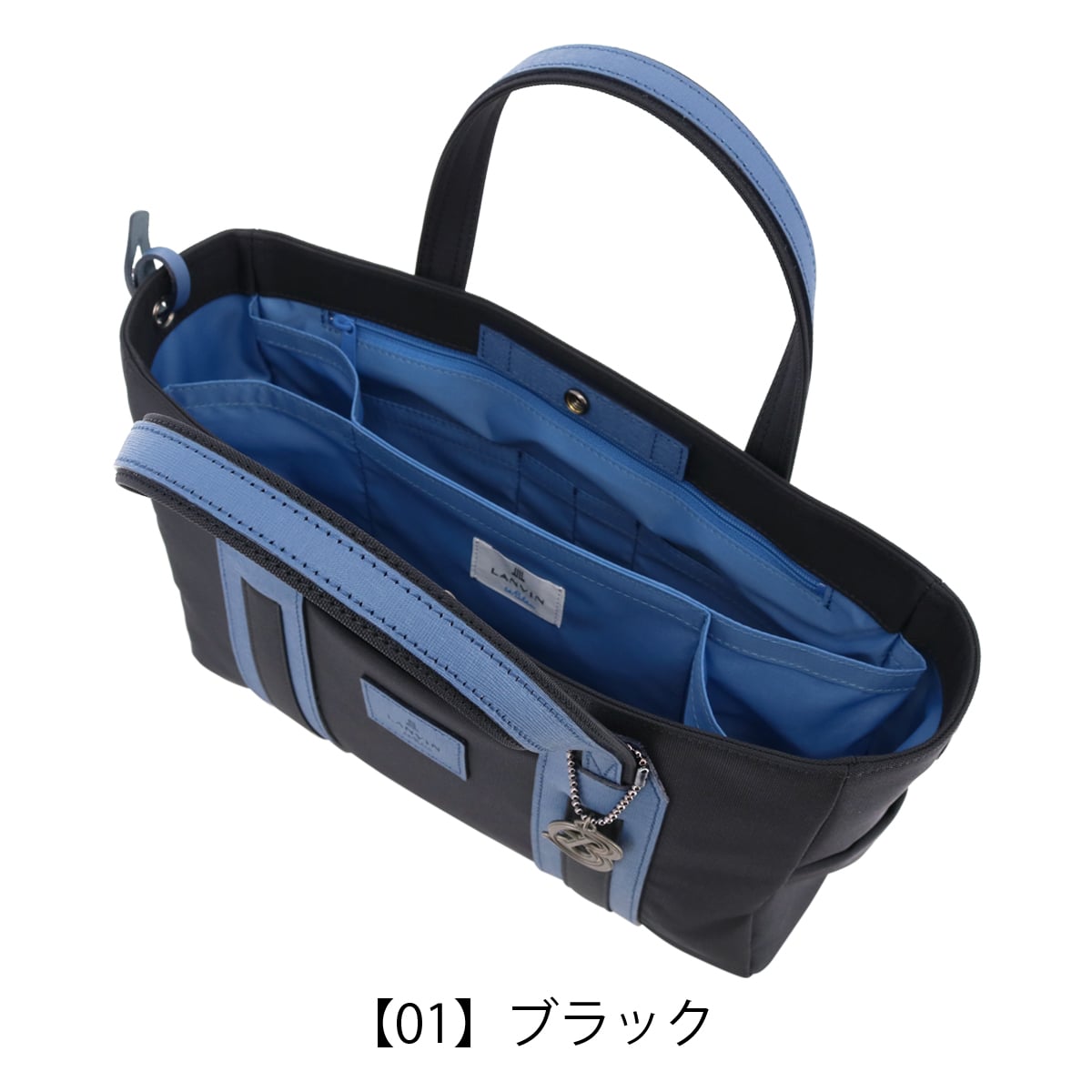 ランバンオンブルー トートバッグ ミニトート B5 撥水 軽量 メンズ 日本製 588511 ドロップ LANVIN en Bleu  ドライビングトート ゴルフ レジャー ジム