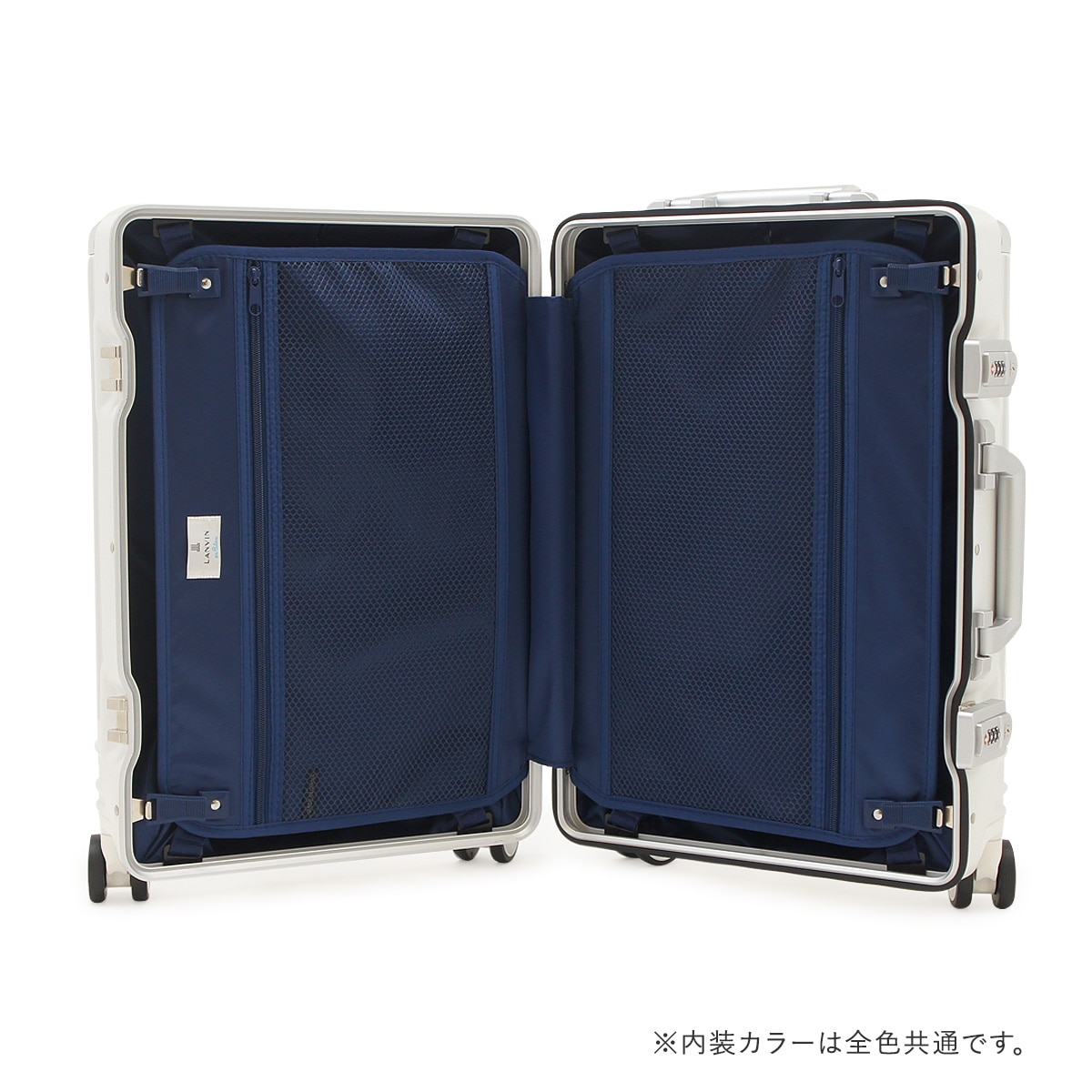 ランバンオンブルー スーツケース 機内持ち込み 32L 49cm 3.4kg ヴィラージュ 595313 LANVIN en Bleu  汚れ防止カバー付き ハード フレーム キャリーケース キャリーバッグ ビジネスキャリー 軽量 静音