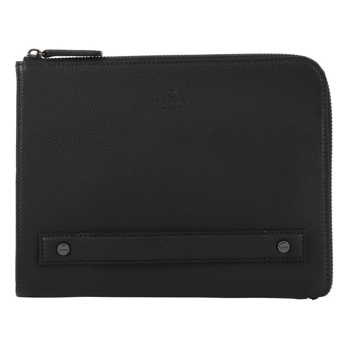 ランバン LANVIN COLLECTION 牛革 レザー ロゴマーク刻印 二つ折り財布 新品 363 ランバンコレクション 長財布 ラウンドファスナー レザー