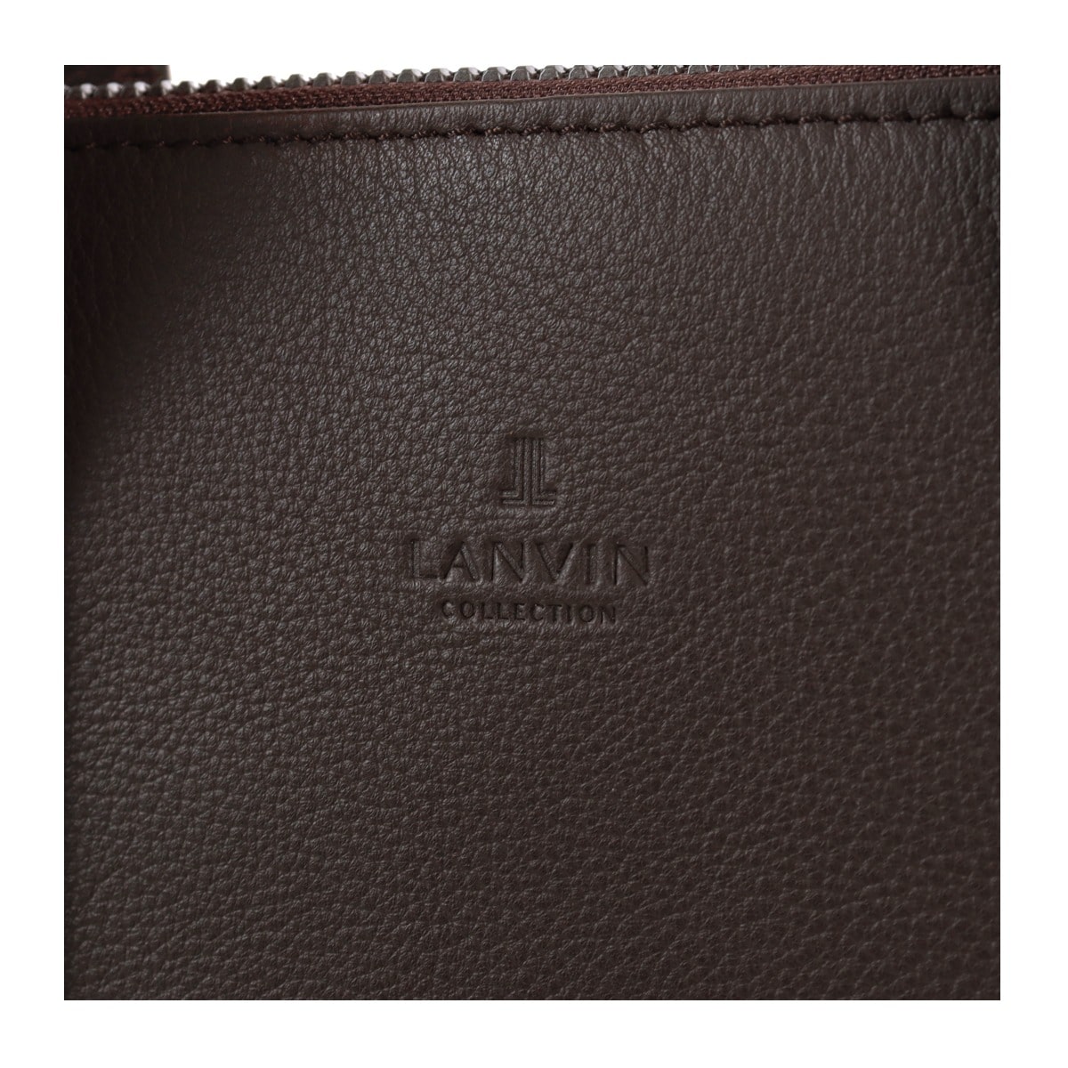 LANVIN COLLECTION ランバンコレクション トートバッグ ブリーフケース クラッチブリーフ PC収納 PCバッグ ビジネス カジュアル メンズ 日本製 288521 ルーヴル 牛革 本革 レザー チョコ 【03】チョコ -