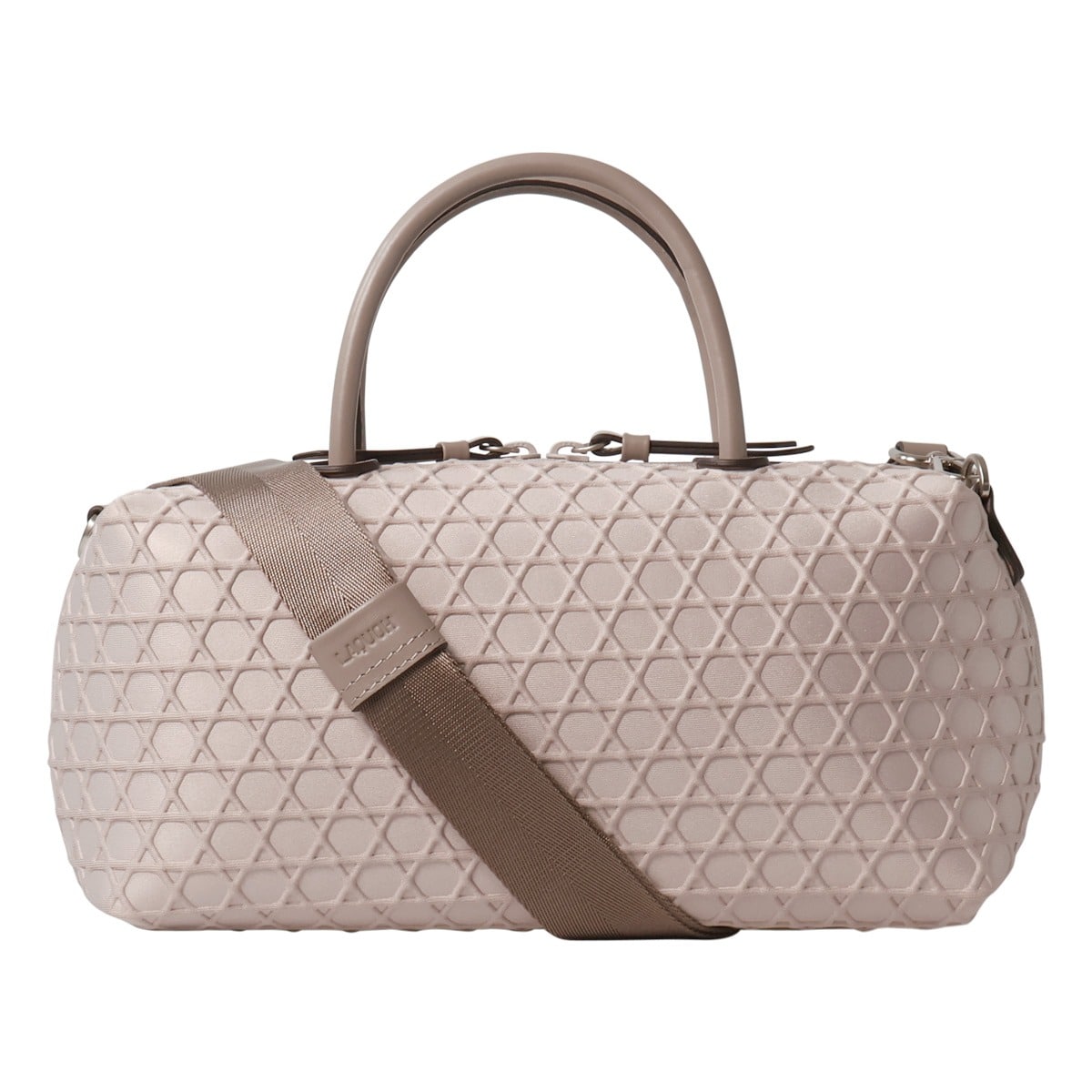 La quoh ラクーオ ミニボストンバッグ 031687 エンボスボンディングミニボストン ライトグレー