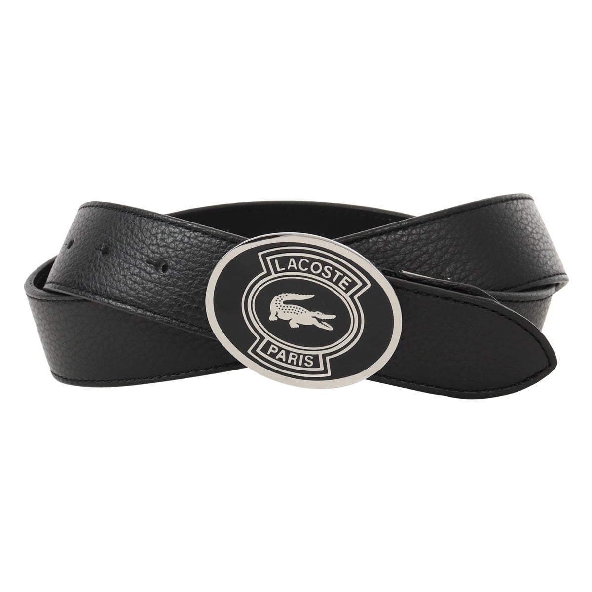 LACOSTE ラコステ ベルト 本革 メンズ LB66911 牛革 レザー 日本製 カジュアル ビジネス ブラック