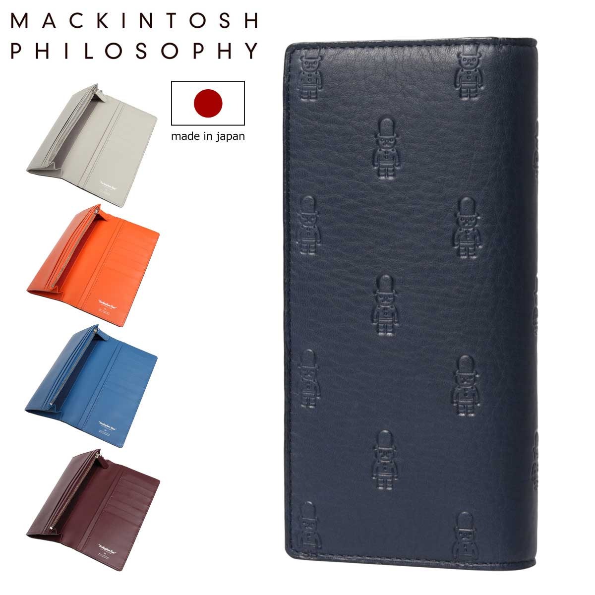 MACKINTOSH PHILOSOPHY 長財布 MAP3150122 バッキンガムベアモノグラム ブラック/グレー