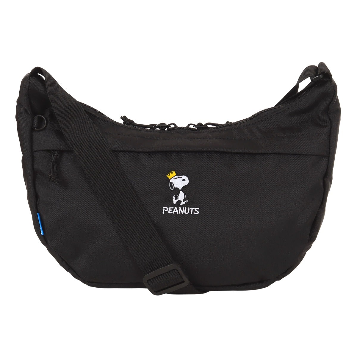 MEI OCEAN メイオーシャン スヌーピー ショルダーバッグ メンズ レディース 62107 PEANUTS ピーナッツ 75周年 ショルダーバッグ 軽量 ブラック