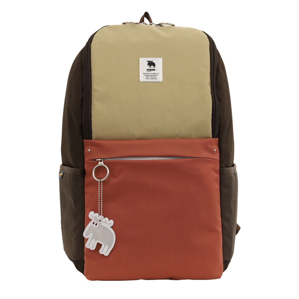 moz モズ バックパック MOZ-004 ダークブラウン×テラコッタ