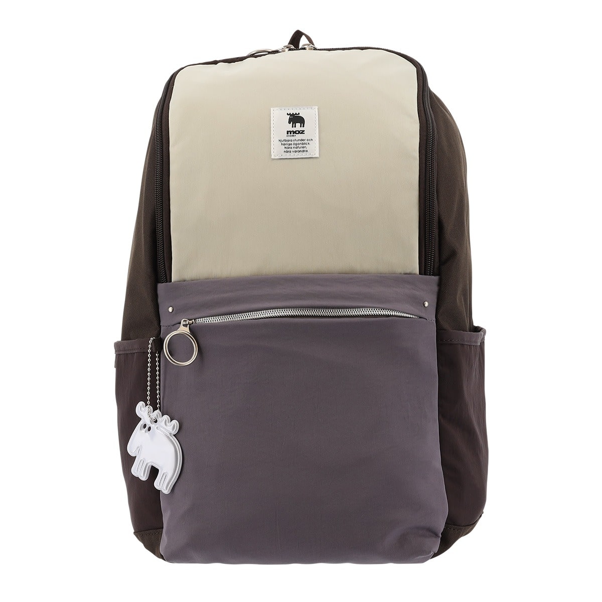 moz モズ バックパック MOZ-004 ダークブラウン×ワームグレー