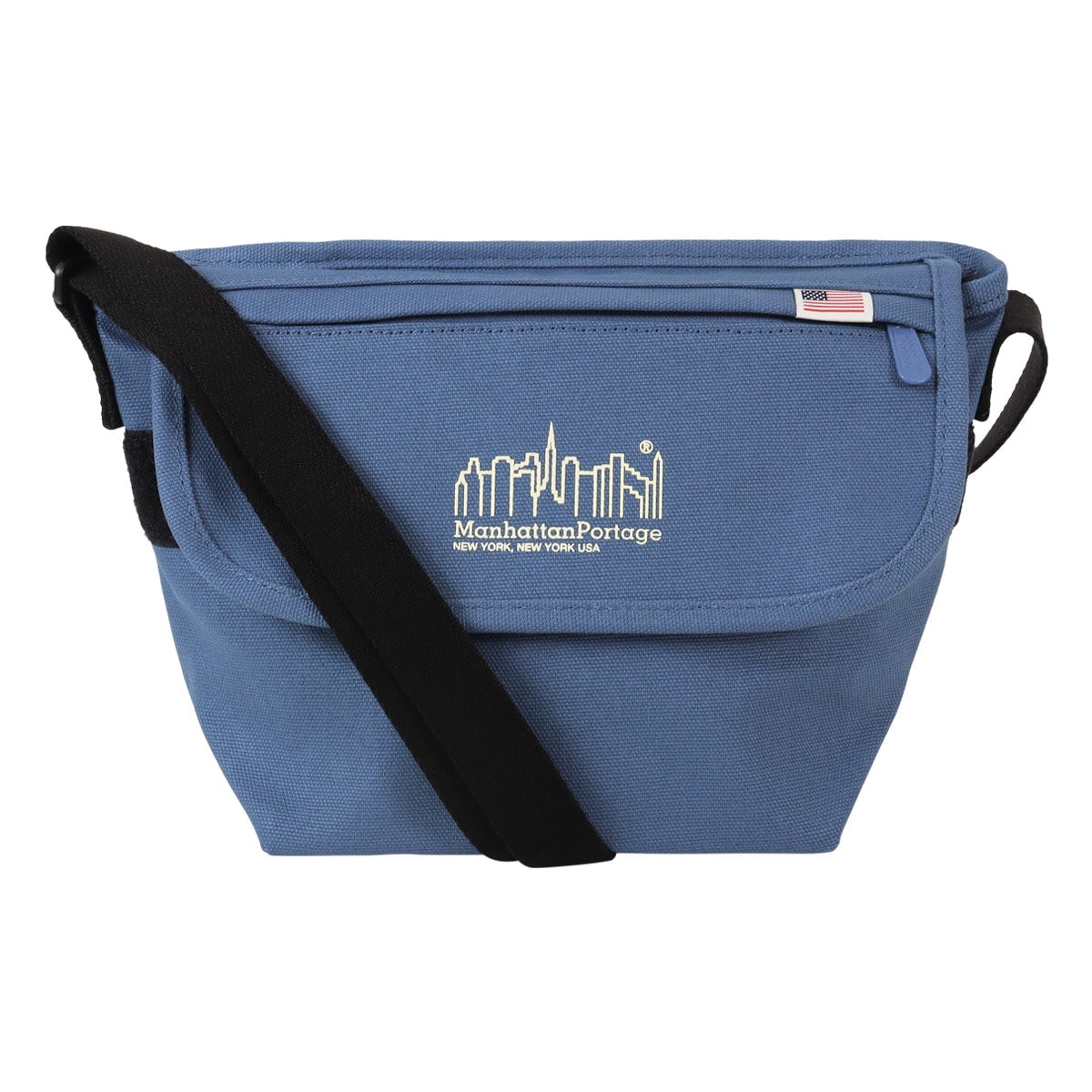 Manhattan Portage マンハッタンポーテージ メッセンジャーバッグ 撥水 MP1603CNVS ショルダーバッグ 2WAY 肩掛け 斜めがけ ブルー