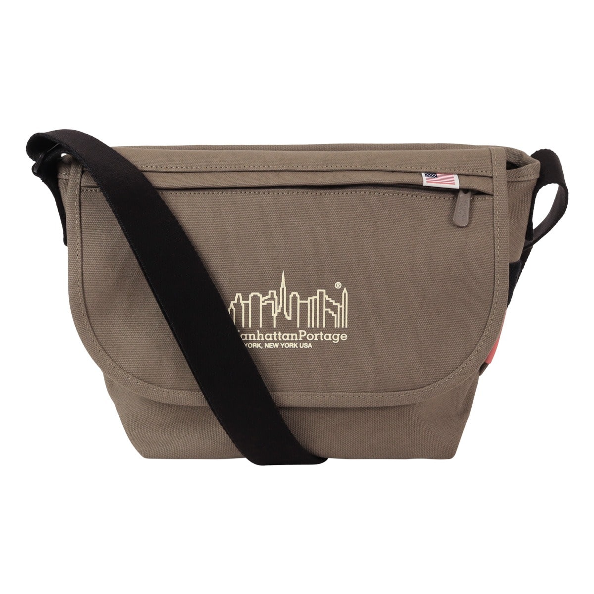 Manhattan Portage マンハッタンポーテージ メッセンジャーバッグ 撥水 MP1605JRCNVS ショルダーバッグ 2WAY 肩掛け 斜めがけ B5 ブラウン