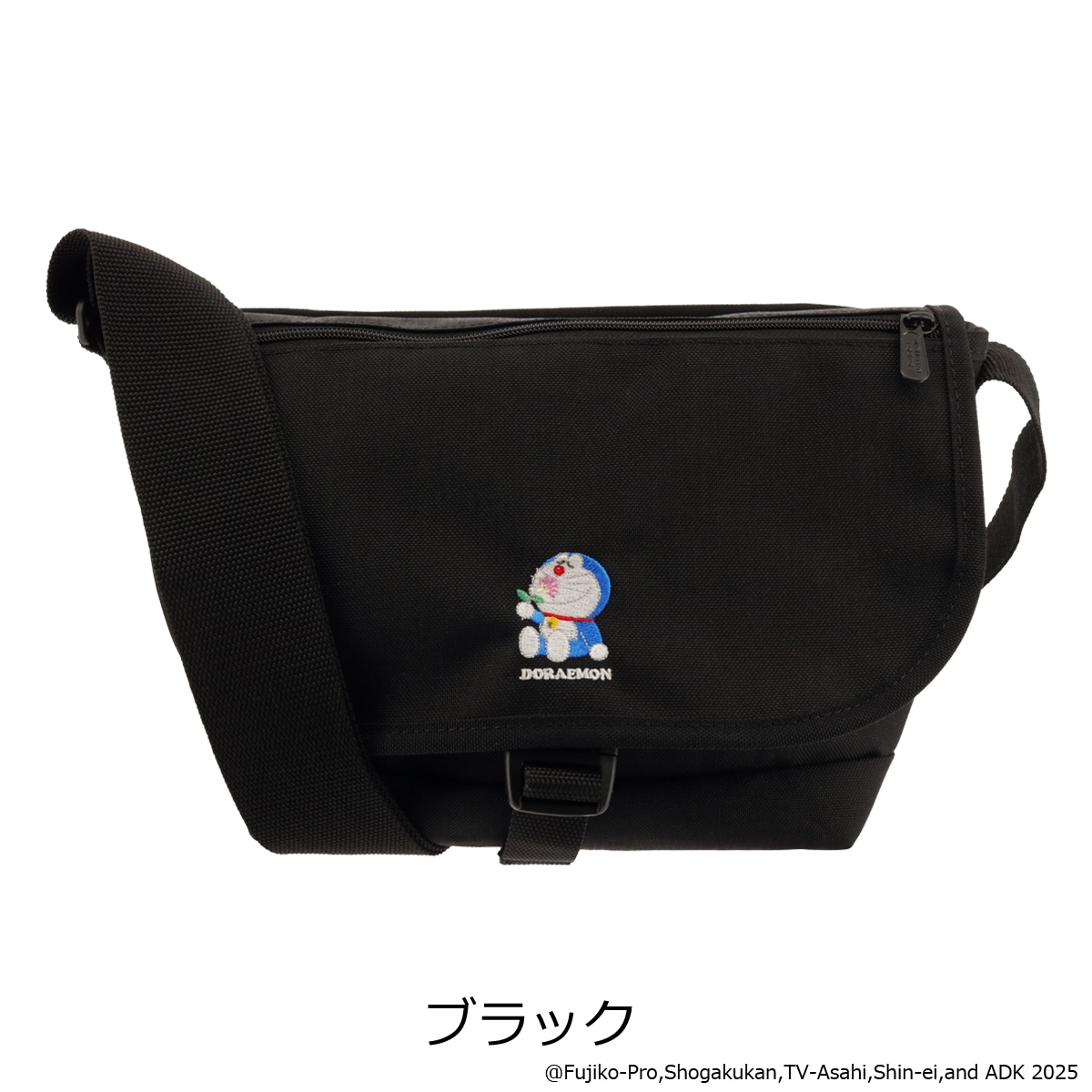 Manhattan Portage マンハッタンポーテージ ドラえもん ショルダーバッグ メッセンジャーバッグ 斜め掛け 肩掛け 横型 MP1605JRFZPDORA25 お出掛け 旅行 ブラック ブラック -