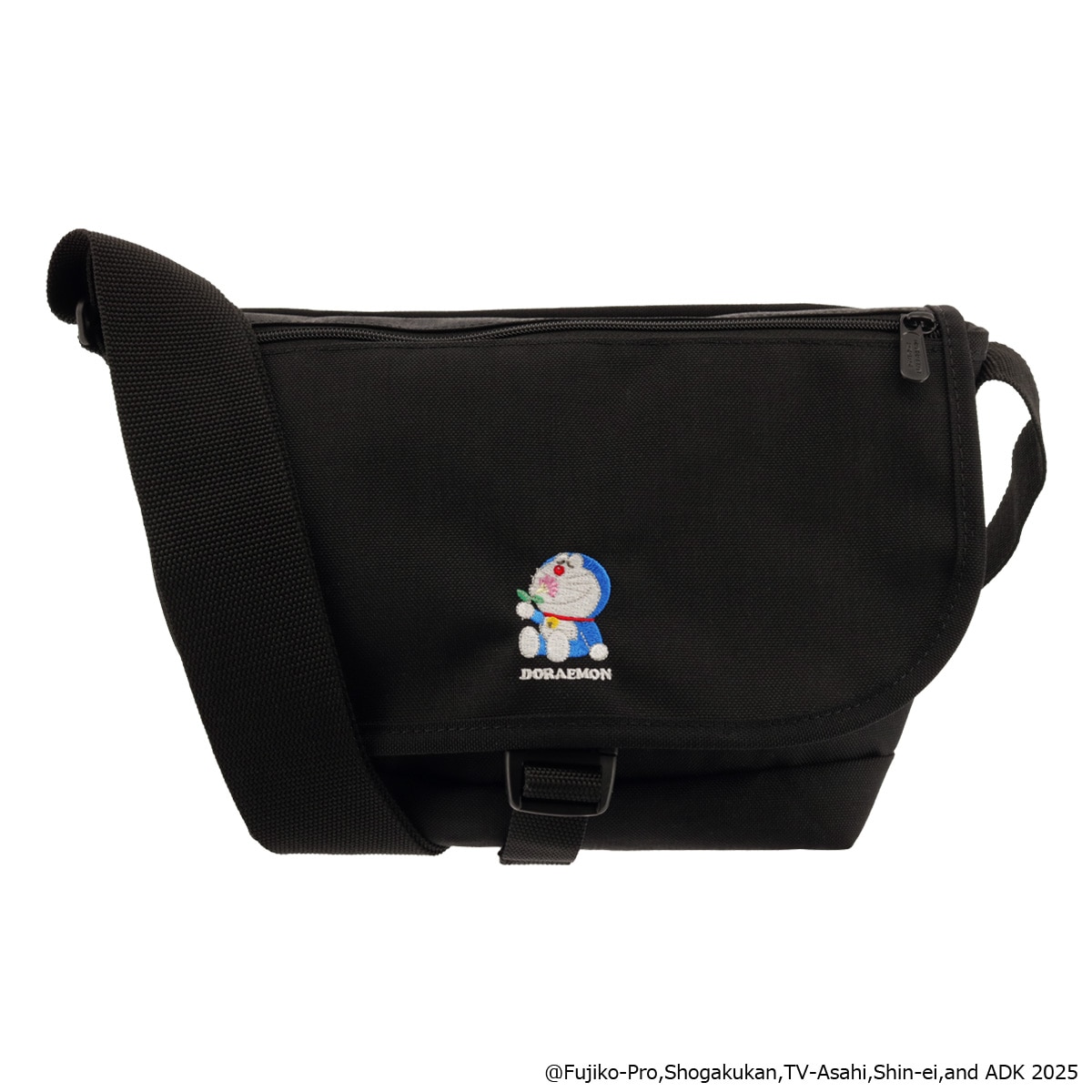 Manhattan Portage マンハッタンポーテージ ドラえもん ショルダーバッグ メッセンジャーバッグ 斜め掛け 肩掛け 横型 MP1605JRFZPDORA25 お出掛け 旅行 ブラック