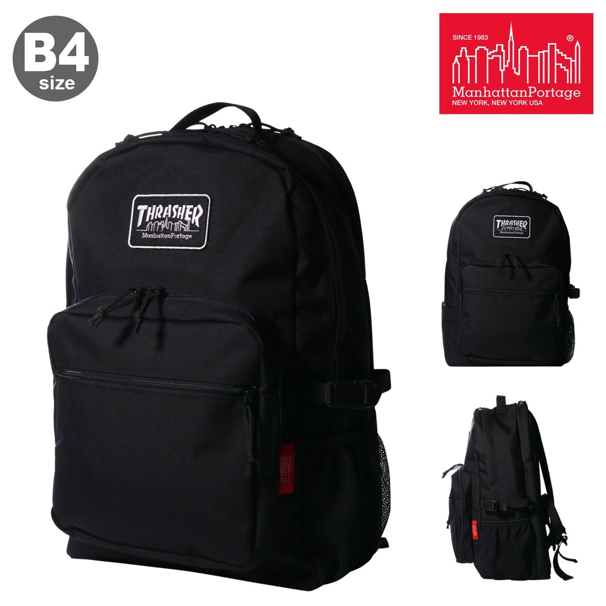 新品タグ付き　THRASHER Manhattan Portage リュック Manhattan Portage マンハッタンポーテージ スラッシャー THRASHER