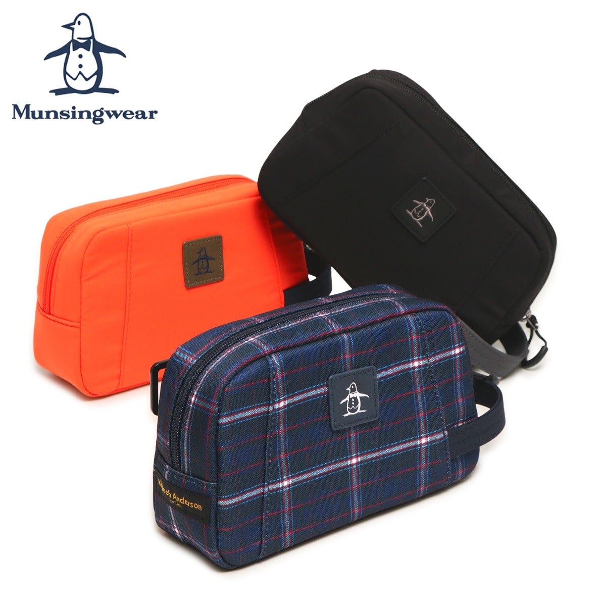 Munsingwear マンシングウェア ゴルフ ポーチ MQBWJA41 オレンジ