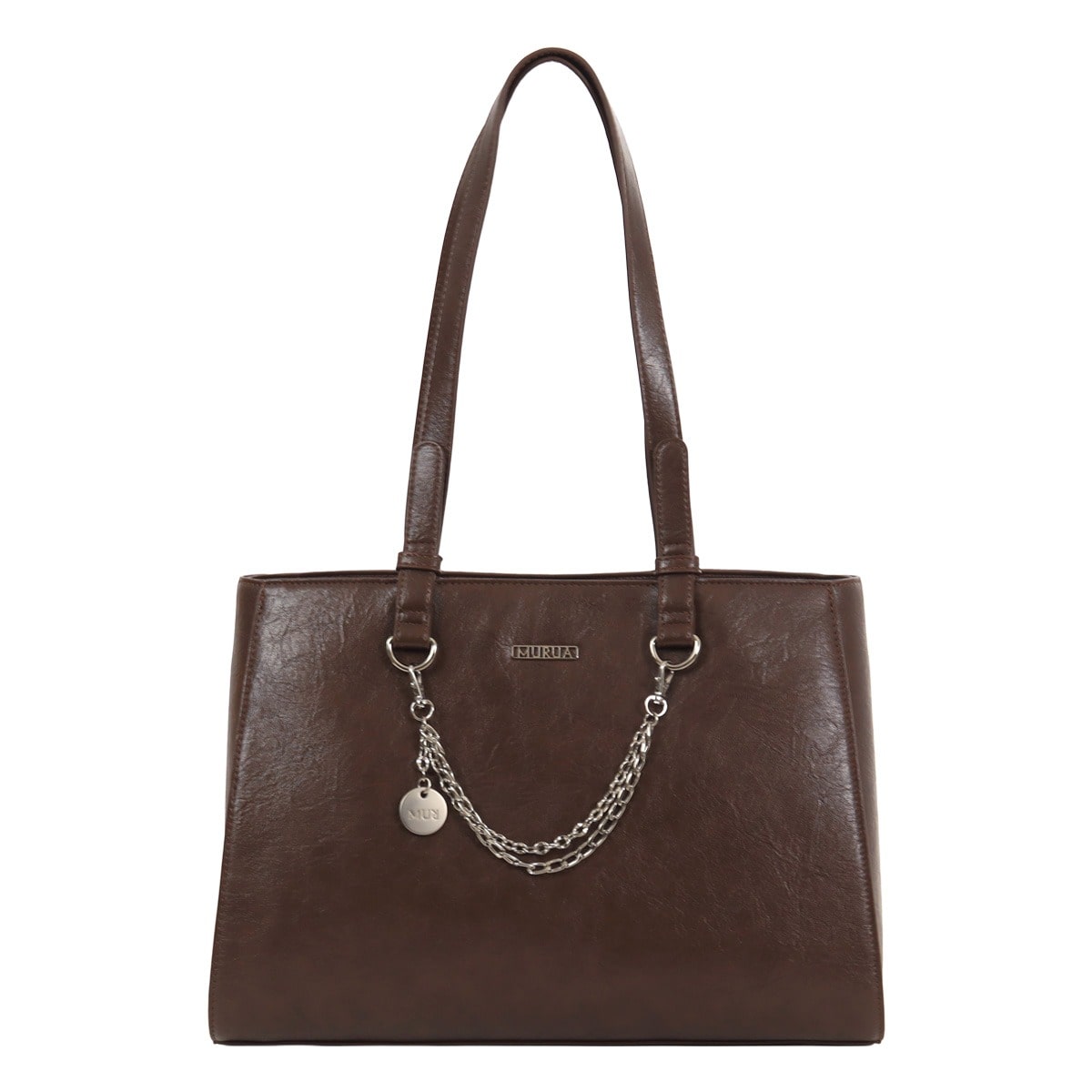 MURUA MURUA トートバッグ MR-B1366 フレームメタル ブラウン