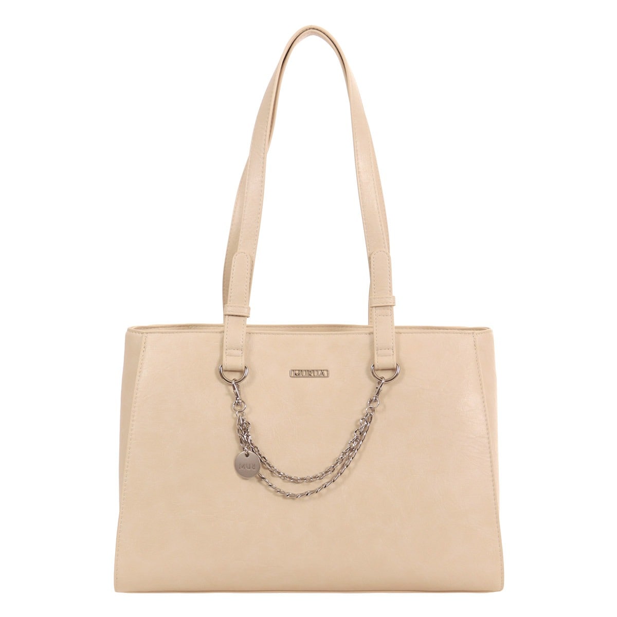 MURUA MURUA トートバッグ MR-B1366 フレームメタル アイボリー