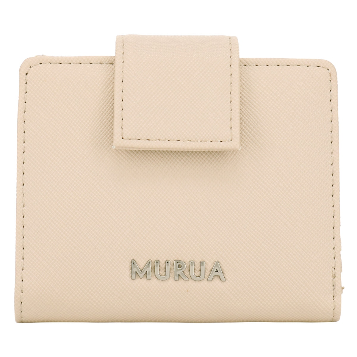 ムルーア 二つ折り財布 ミニ財布 レディース プレイン MR-W1143 MURUA | 無地 ロゴ