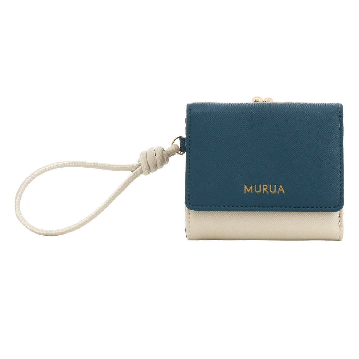 ムルーア 財布 三つ折り がま口 レディース MR-W1162 バイカラー MURUA