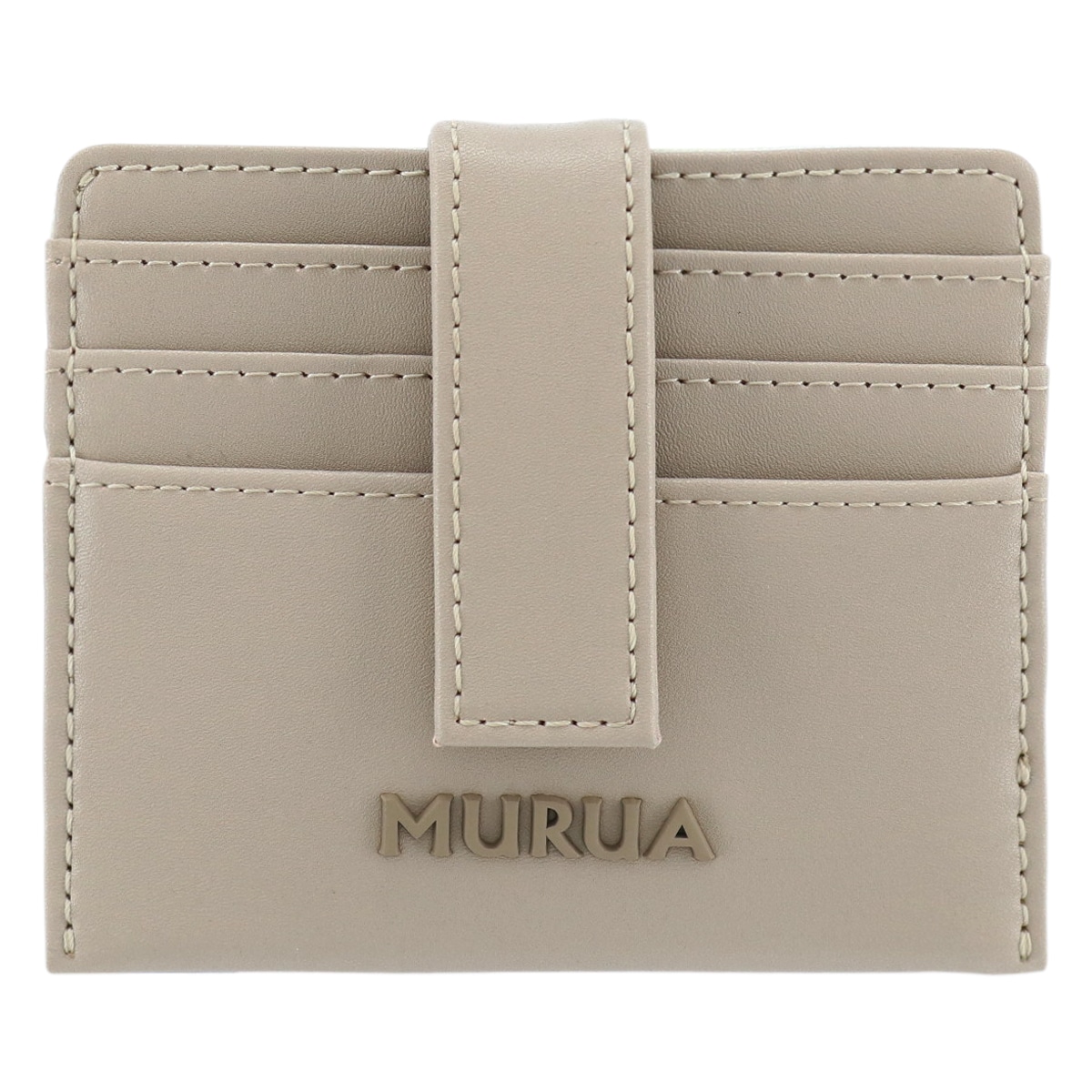 MURUA ムルーア 財布 ミニ財布 コンパクト 別注モデル レディース シンプル MR-W902 当社限定 ベージュ
