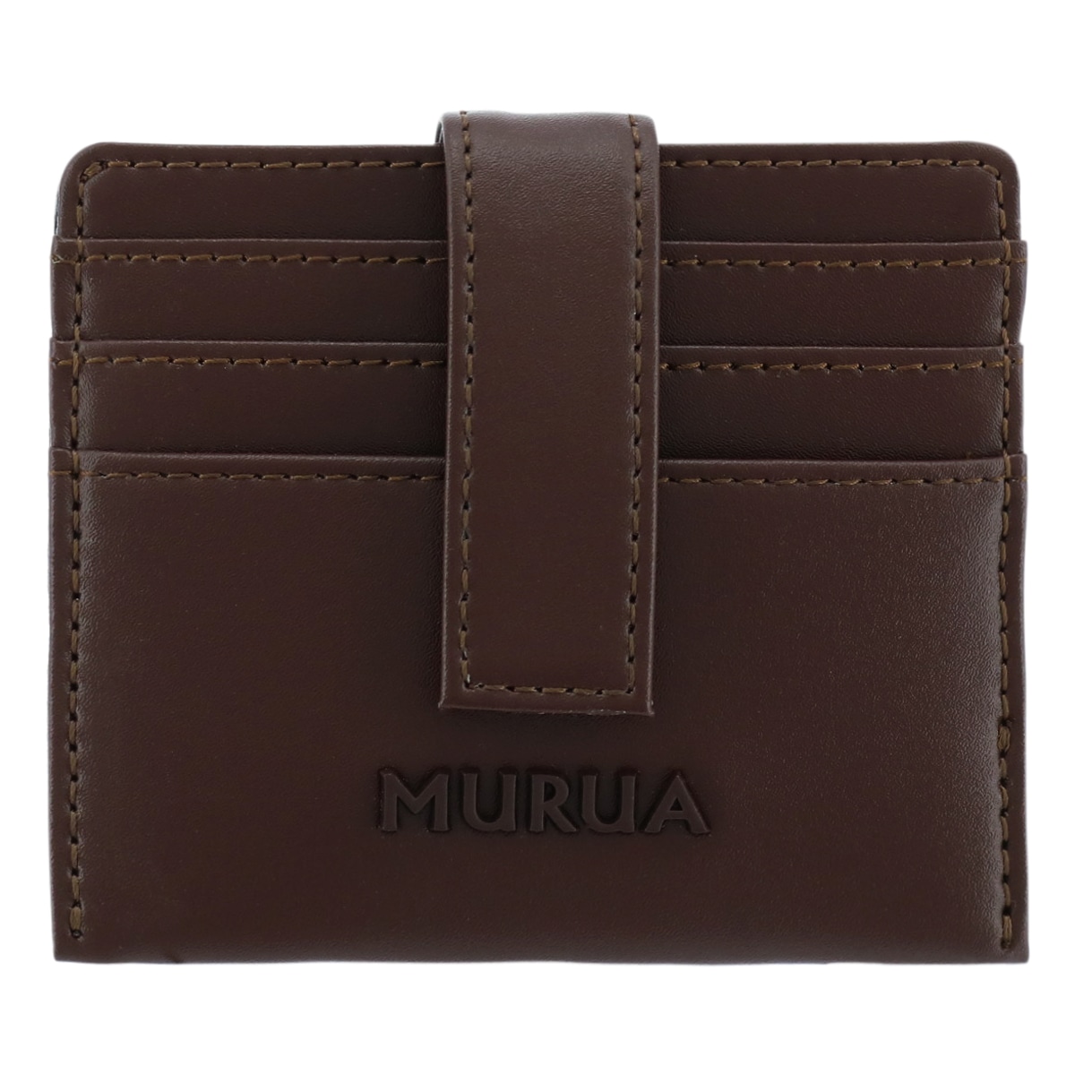 MURUA ムルーア 財布 ミニ財布 コンパクト 別注モデル レディース シンプル MR-W902 当社限定 ダークブラウン