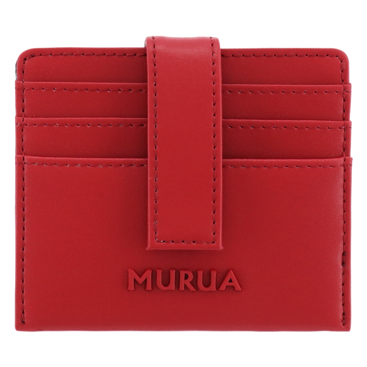MURUA ムルーア 財布 ミニ財布 コンパクト 別注モデル レディース シンプル MR-W902 当社限定 レッド