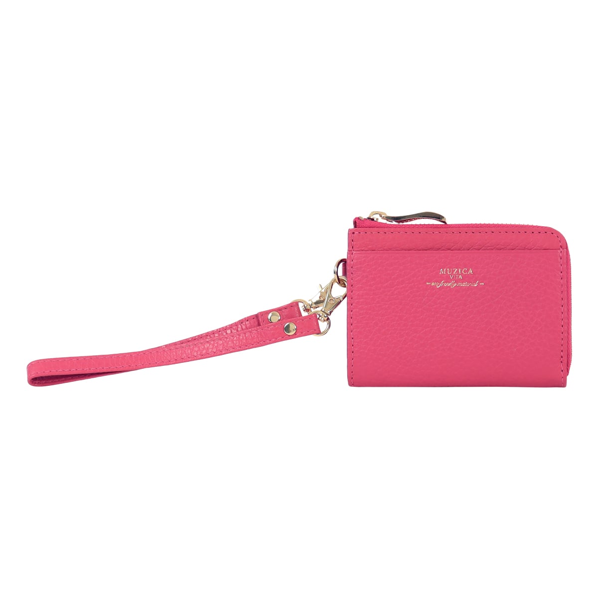 MUZICA VITA ムジカ・ヴィータ 定期入れ パスケース ミニ財布 muzi-m1015 CHERRY イタリアンレザー レディース