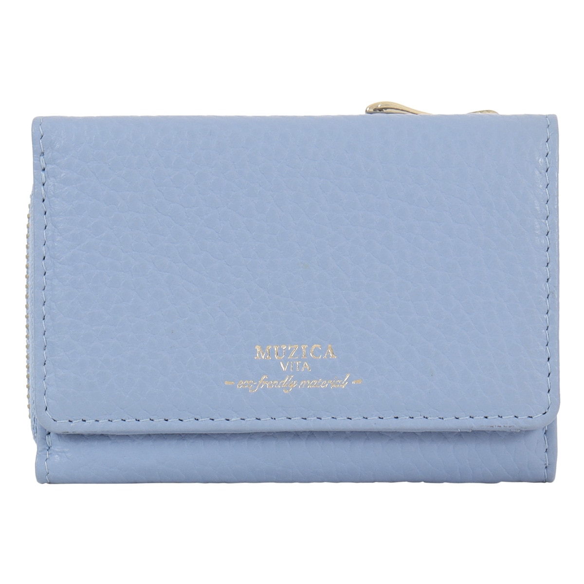 MUZICA VITA ムジカ・ヴィータ 三つ折り財布 muzi-m1017 AQUA イタリアンレザー レディース