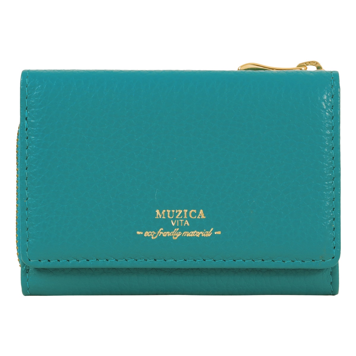 MUZICA VITA ムジカ・ヴィータ 三つ折り財布 muzi-m1017 AVOCADO イタリアンレザー レディース