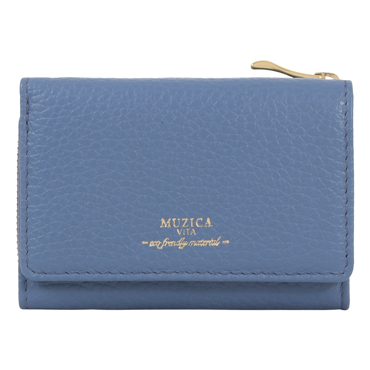 MUZICA VITA ムジカ・ヴィータ 三つ折り財布 muzi-m1017 BLUEBERRY イタリアンレザー レディース